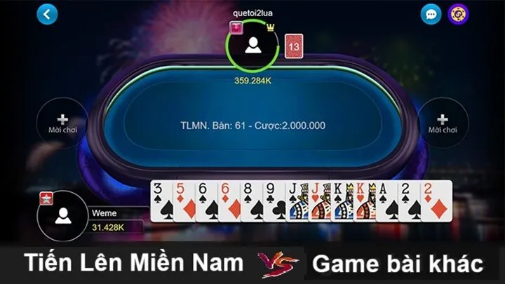 Tiến Lên Miền Nam so với những tựa game khác như thế nào?