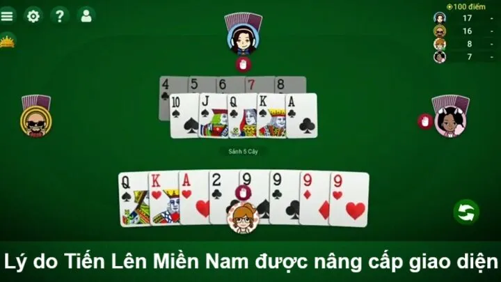 Lý do Tiến Lên Miền Nam được nâng cấp giao diện