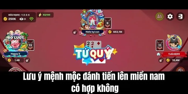 Những lưu ý cần biết khi đánh bài tiến lên miền nam