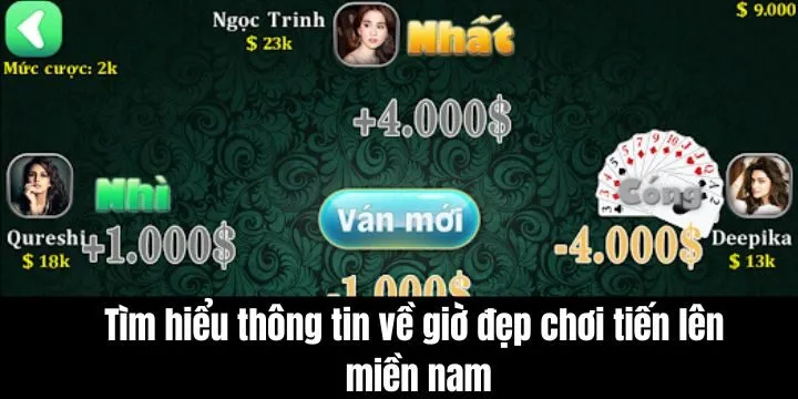 Giờ đẹp chơi tiến lên miền nam được hiểu thế nào