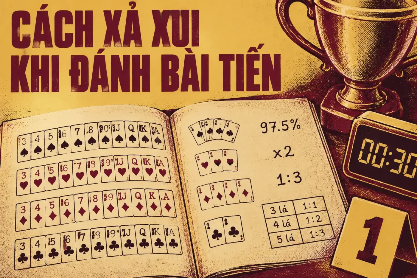 Cách xả xui khi đánh bài tiến lên miền nam thua liên tục