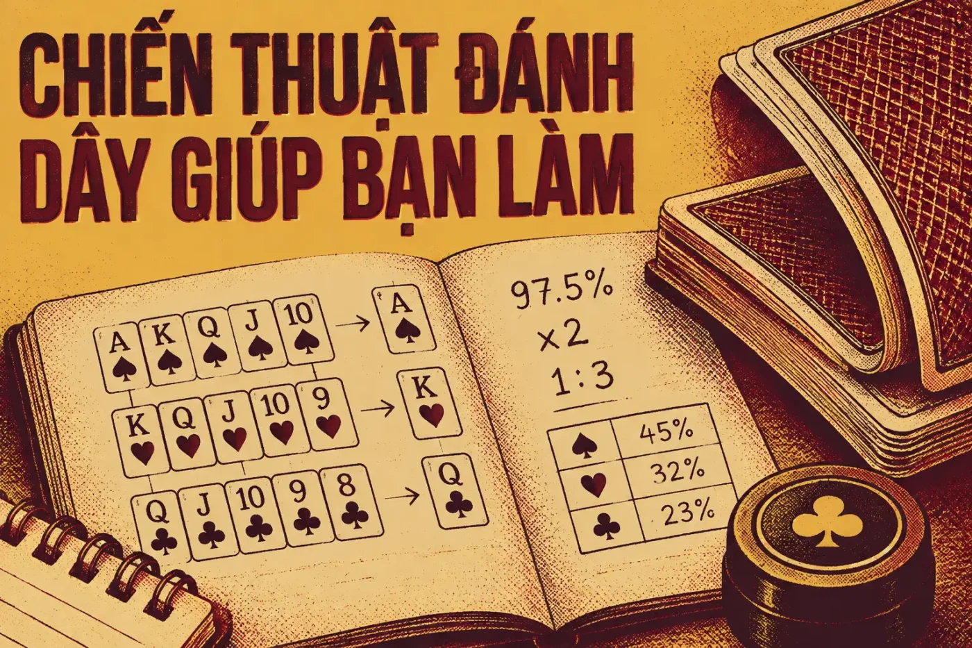 Chiến thuật đánh dây giúp bạn làm chủ bài Tiến Lên Miền Nam