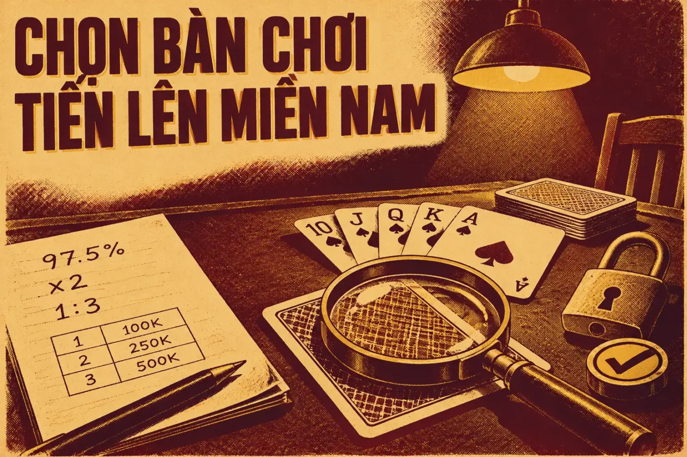 Chọn bàn chơi Tiến lên miền Nam hợp mệnh với các mẹo hay