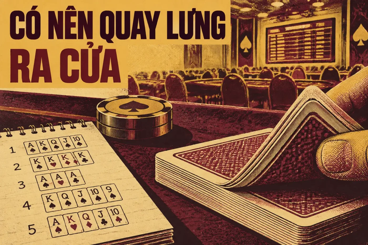 Có nên quay lưng ra cửa khi chơi bài tiến lên miền nam