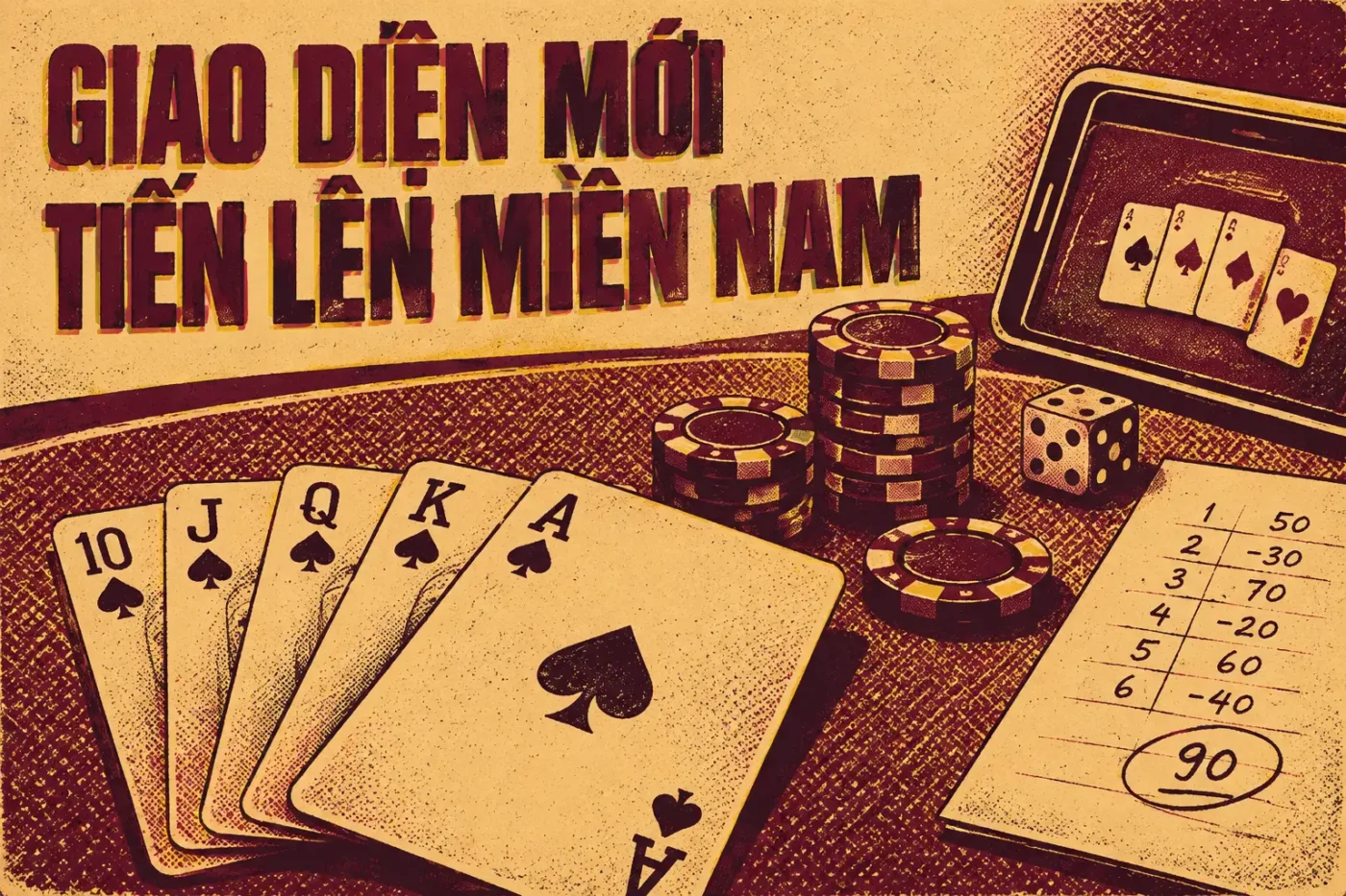 Giao diện mới Tiến Lên Miền Nam có gì hot