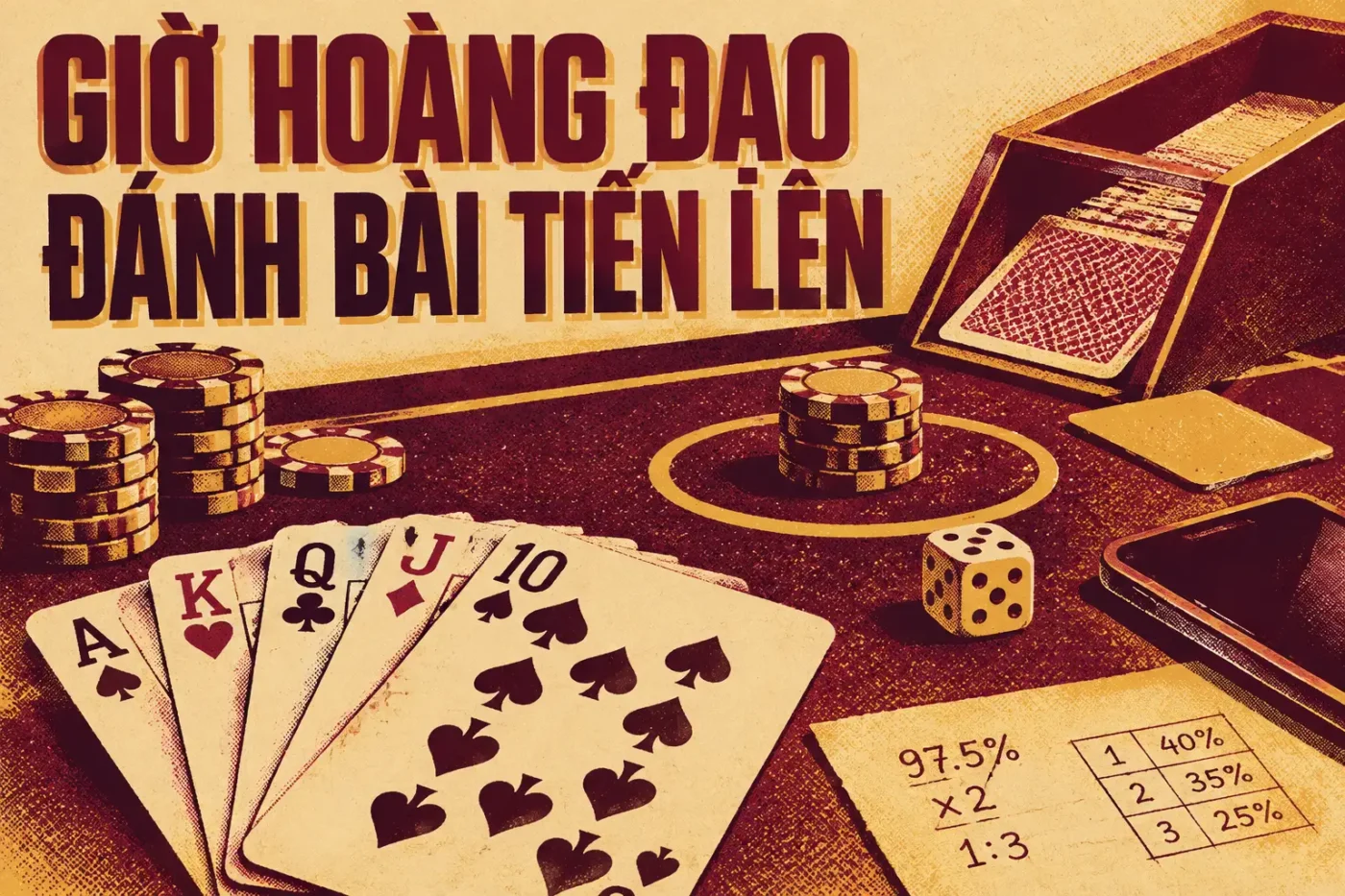Giờ hoàng đạo đánh bài tiến lên miền Nam online dễ trúng