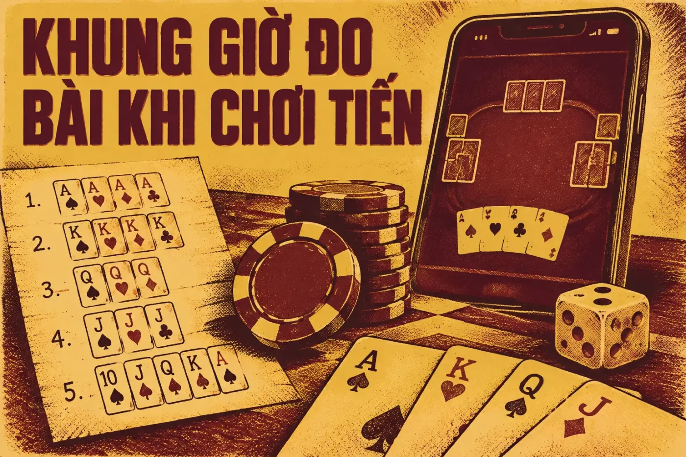 Khung giờ đỏ bài khi chơi tiến lên miền nam nên lựa chọn
