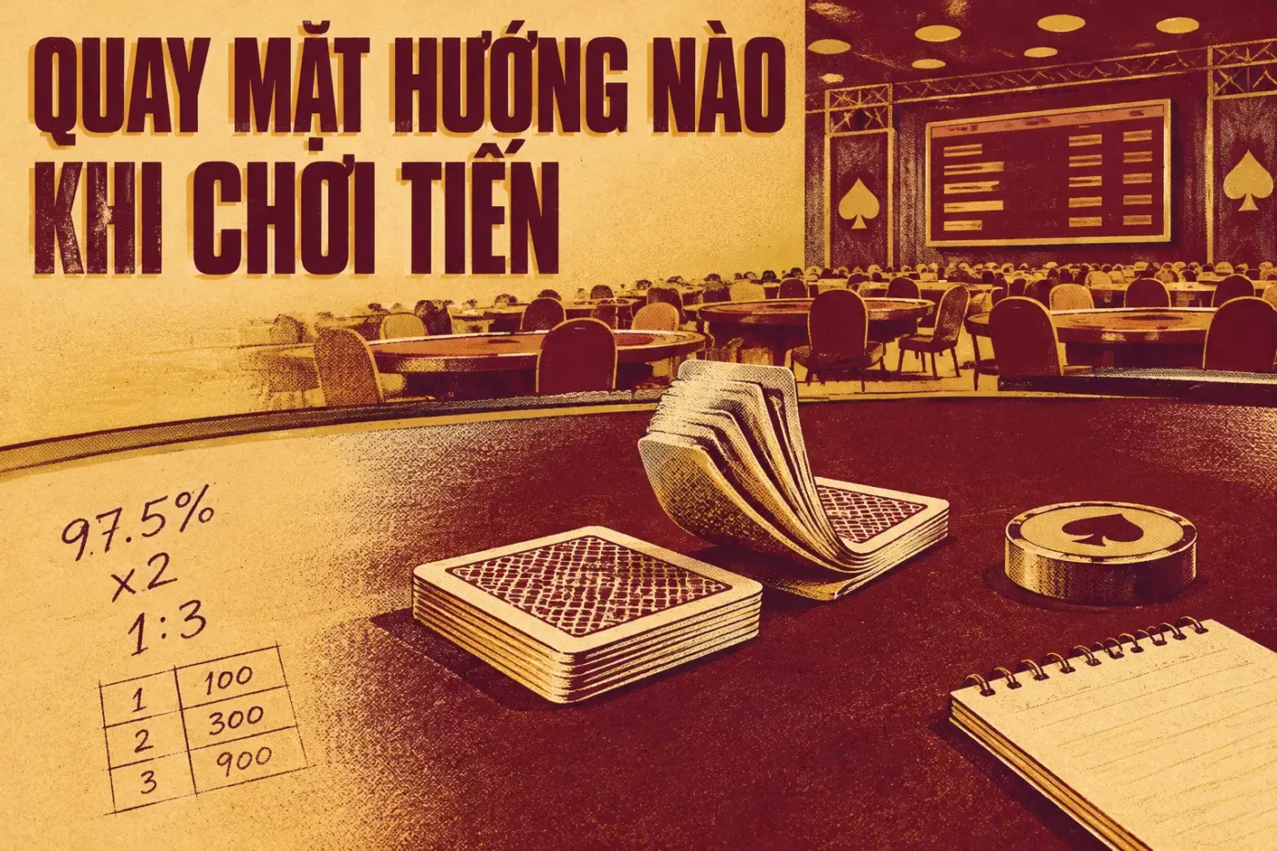 Quay mặt hướng nào khi chơi tiến lên miền nam chuẩn nhất