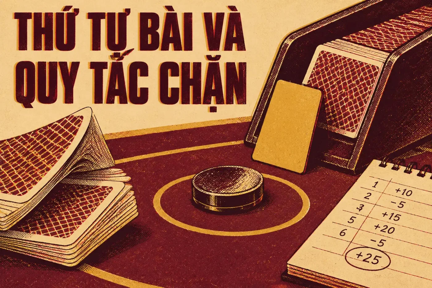 Thứ tự bài và quy tắc chặn trong Tiến Lên Miền Nam